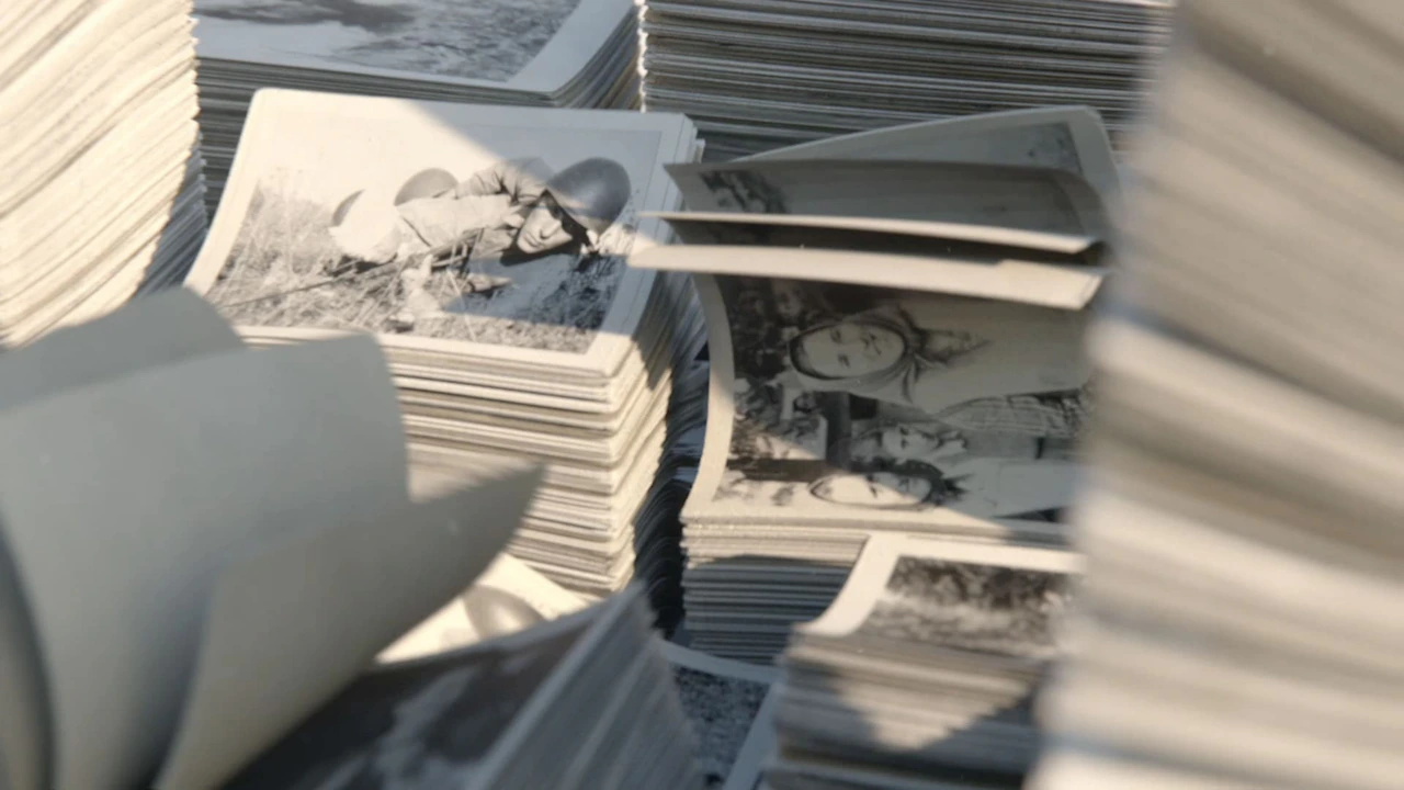 WWII photos flipping in CGI