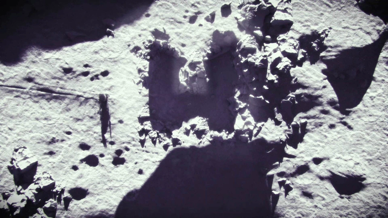 Moon craters forming Viasat World's 'H' mark